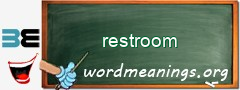 WordMeaning blackboard for restroom